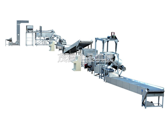 濟南花生米自動油炸生產(chǎn)線