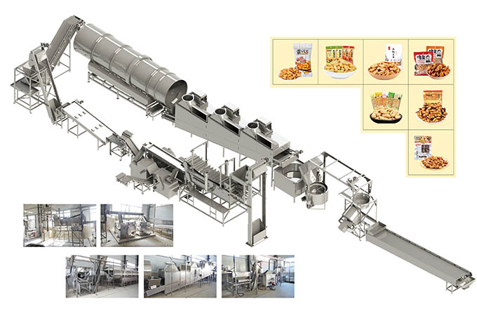 煙臺(tái)花生米油炸機(jī)